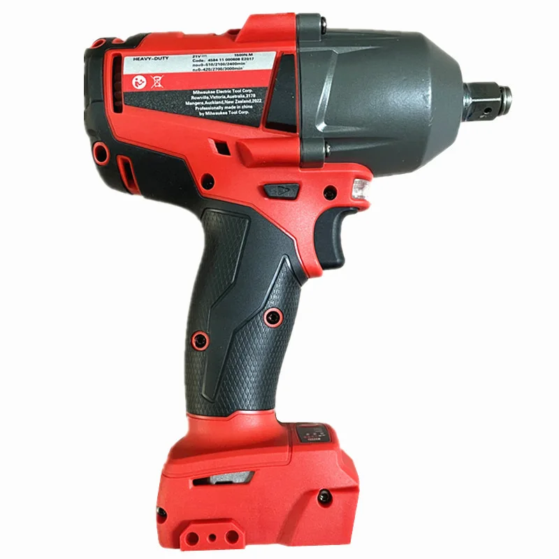 Fit For Milwaukee 18V Battery 1300NM Large Torque Cordless Wrench Brushless Electric Impact Wrench Repair Power Tools Car Truck
