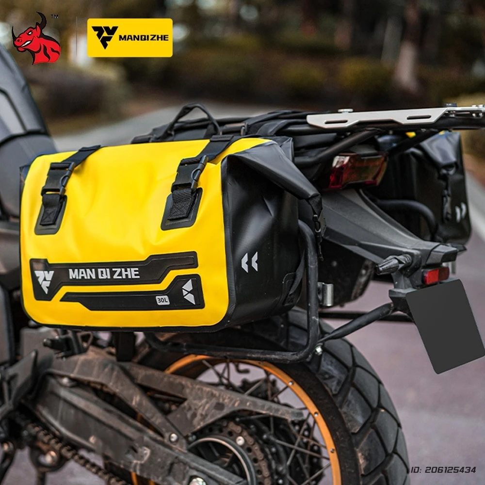 

Motorcycle Saddlebag Motorcycle Tail Bag Waterproof Rear Bag Large Capacity Travel Bag Side Storage Luggage Bag Tool Saddle Bag