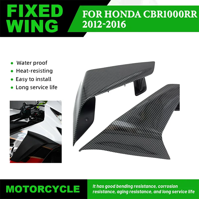 

For HONDA CBR1000RR 2012-2016 ABS Plastic Motorcycle Fixed Wing Spoiler Side Winglet Aerodynamic Wing Kit Fairing Parts Fairing