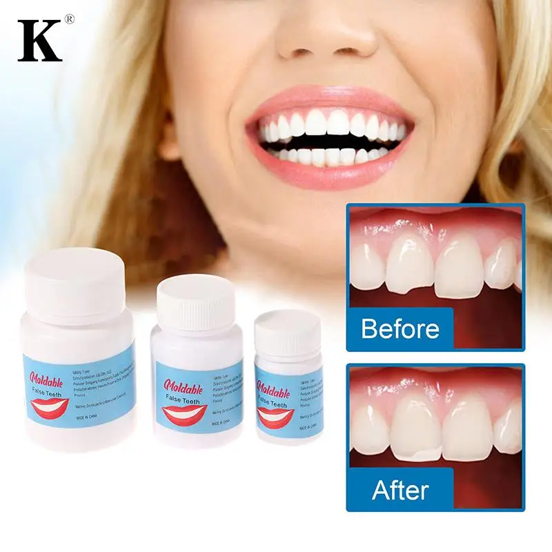 10-30ml Temporary Tooth Repair Kit Teeth And Gaps FalseTeeth Solid Glue Denture Adhesive Teeth Whitening Tooth Beauty Tool