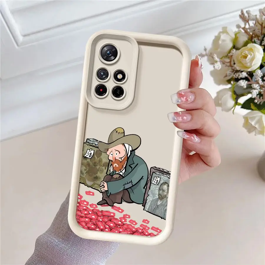 電話ケース Xiaomi Redmi 9T 9C 12C 10A 14C 13C A2 A1 Plus 10C A3 A5 9A ソフトカバー ゴッホ クリエイティビティ フラワー