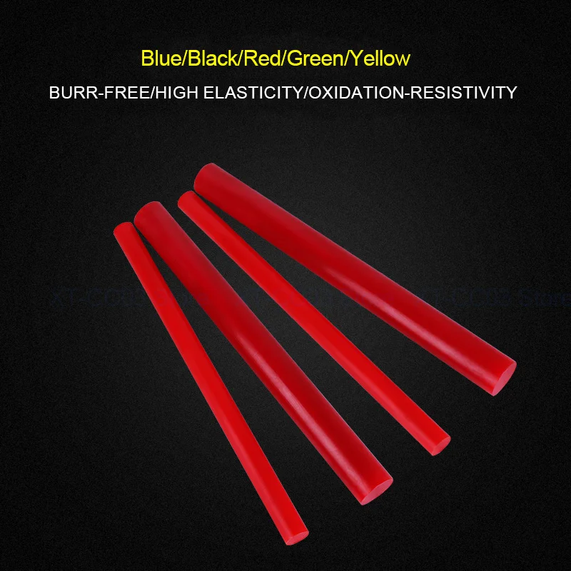 1Pcs Dia 20/22/225//28/30/35-60mm PU Elastic Shock Absorber Rod Polyurethane Self-Defense Rod Solid Round Stick Length 500mm Red