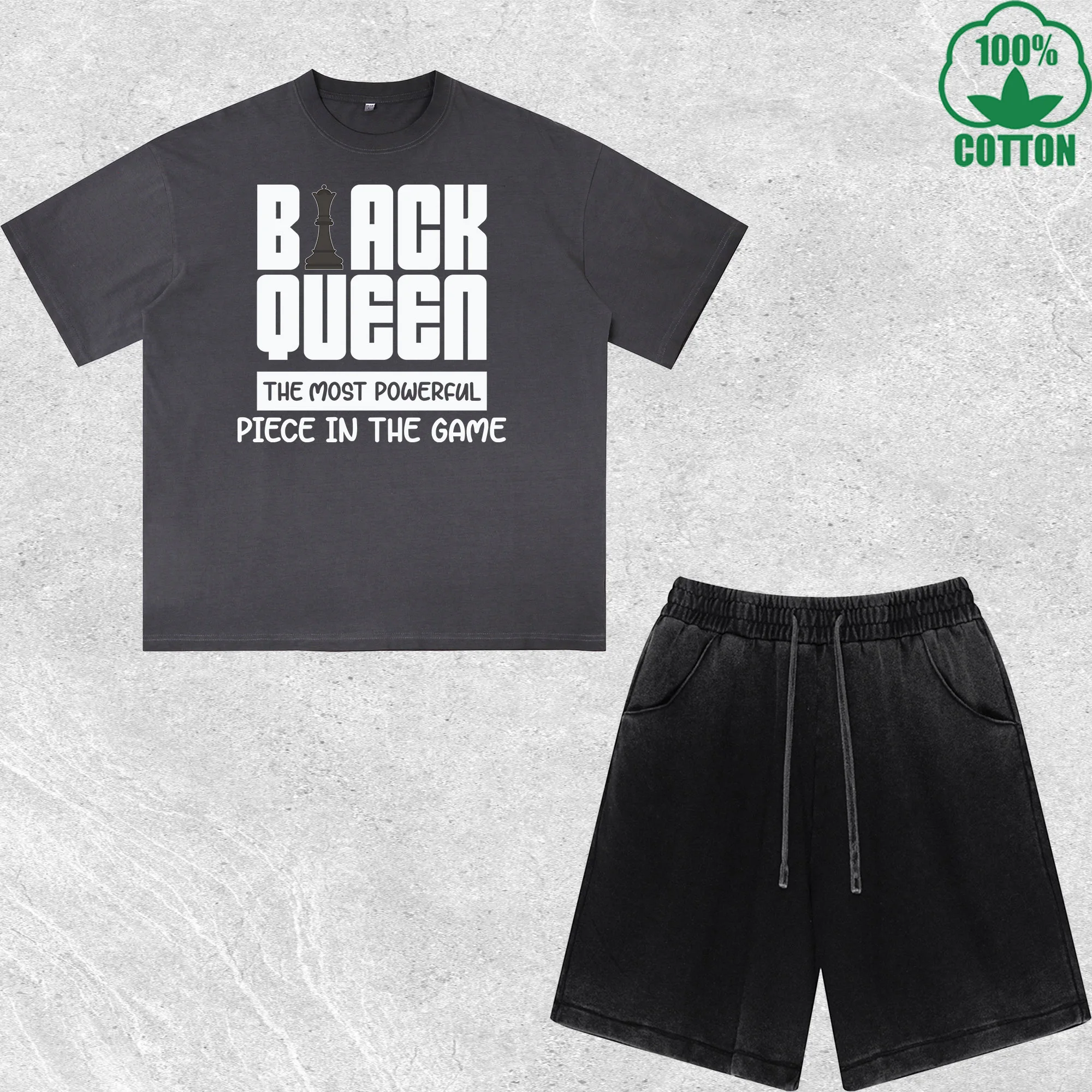 

The Most Powerful Printed Dirty Wash T-Shirt Shorts Set Multicolor Combo Loose Trendy Fashionable 100%Cotton Short Value Pack