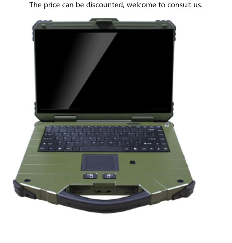 

2.5 Inch CD-ROM Waterproof Rugged Laptop 14 Inch LCD 19V Power Input Portable Industrial Industrial Computer Accessories