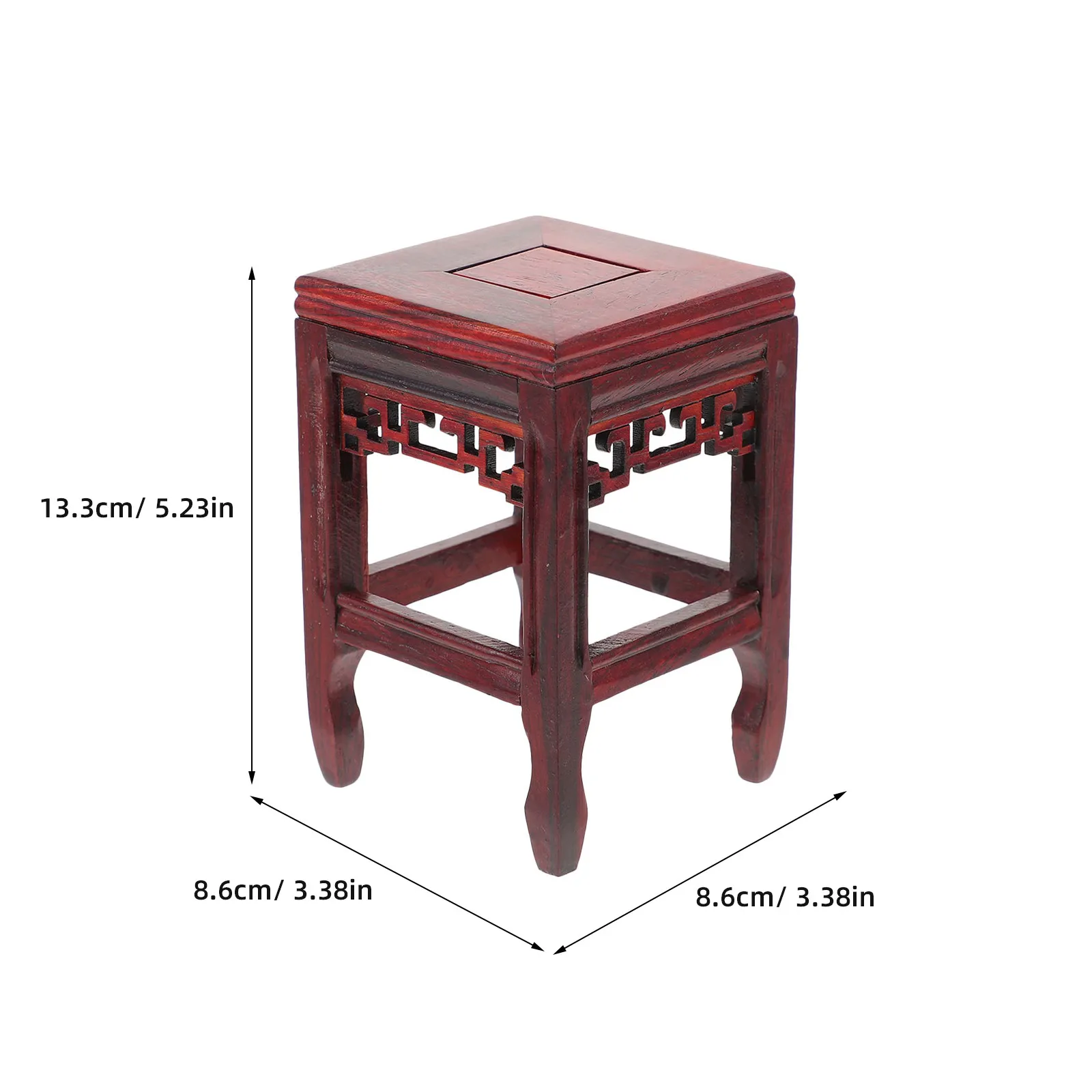 Wooden Flower Pot Stand Wood Plant Display Pedestal Rustic Flowerpot Base for Indoor Outdoor Home Decor Crafts Statue Holder