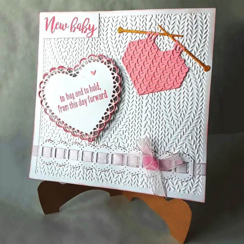 Sweter z wełny wykrojniki do metalu haczyki do szycia Scrapbooking