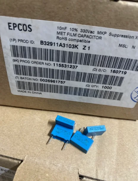 20pcs/lot original EPCOS B32911A3103K 330VAC 0.01UF P:10mm film capacitor free shipping