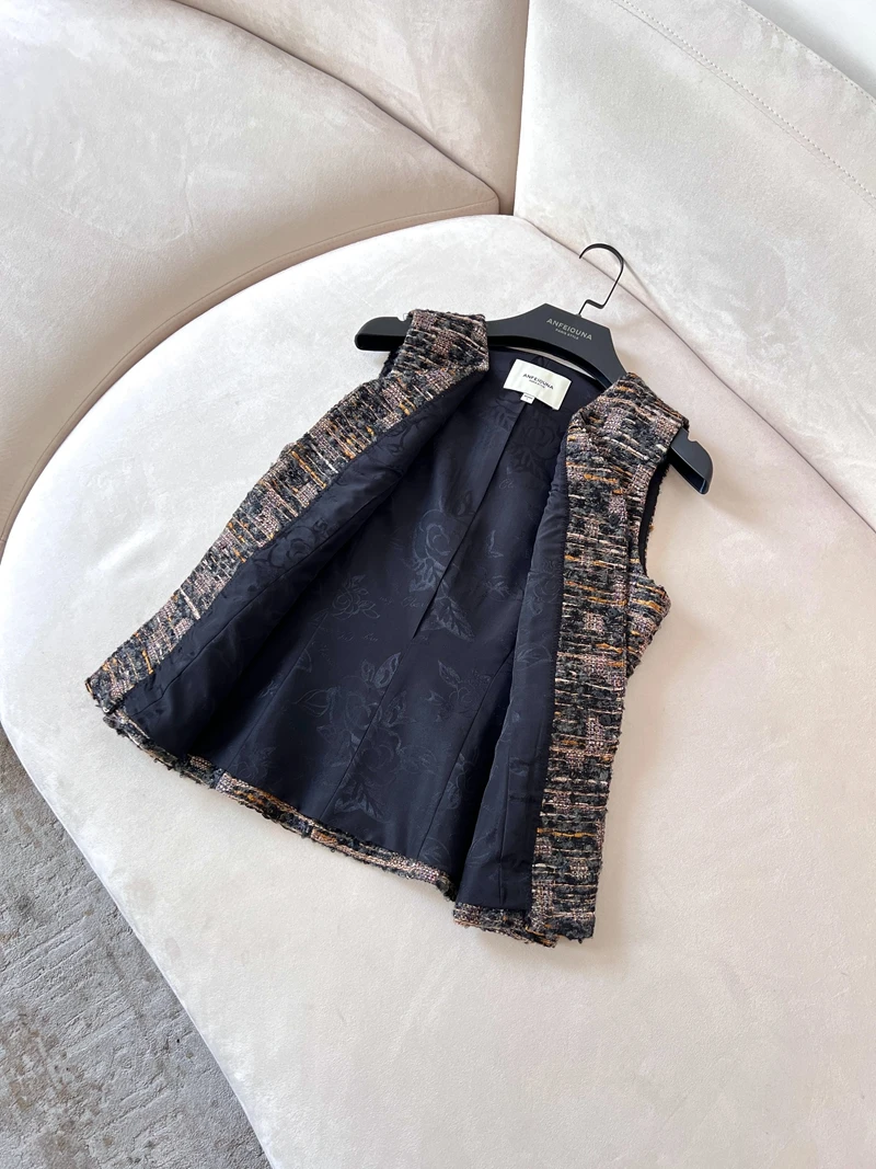 Rétro Ele femmes coupe ajustée manteau Viscose Polyester Fiber couleur Pure trajet Sle Jaet haute qualité sentiment haut