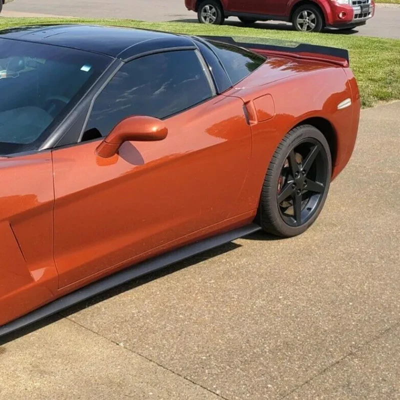 ZR1 نمط ممتد لسيارة كورفيت C6 2005-2013 جودة عالية أسود لامع مع دخان جني رفرف جناح خلفي سبويلر ملحقات السيارة