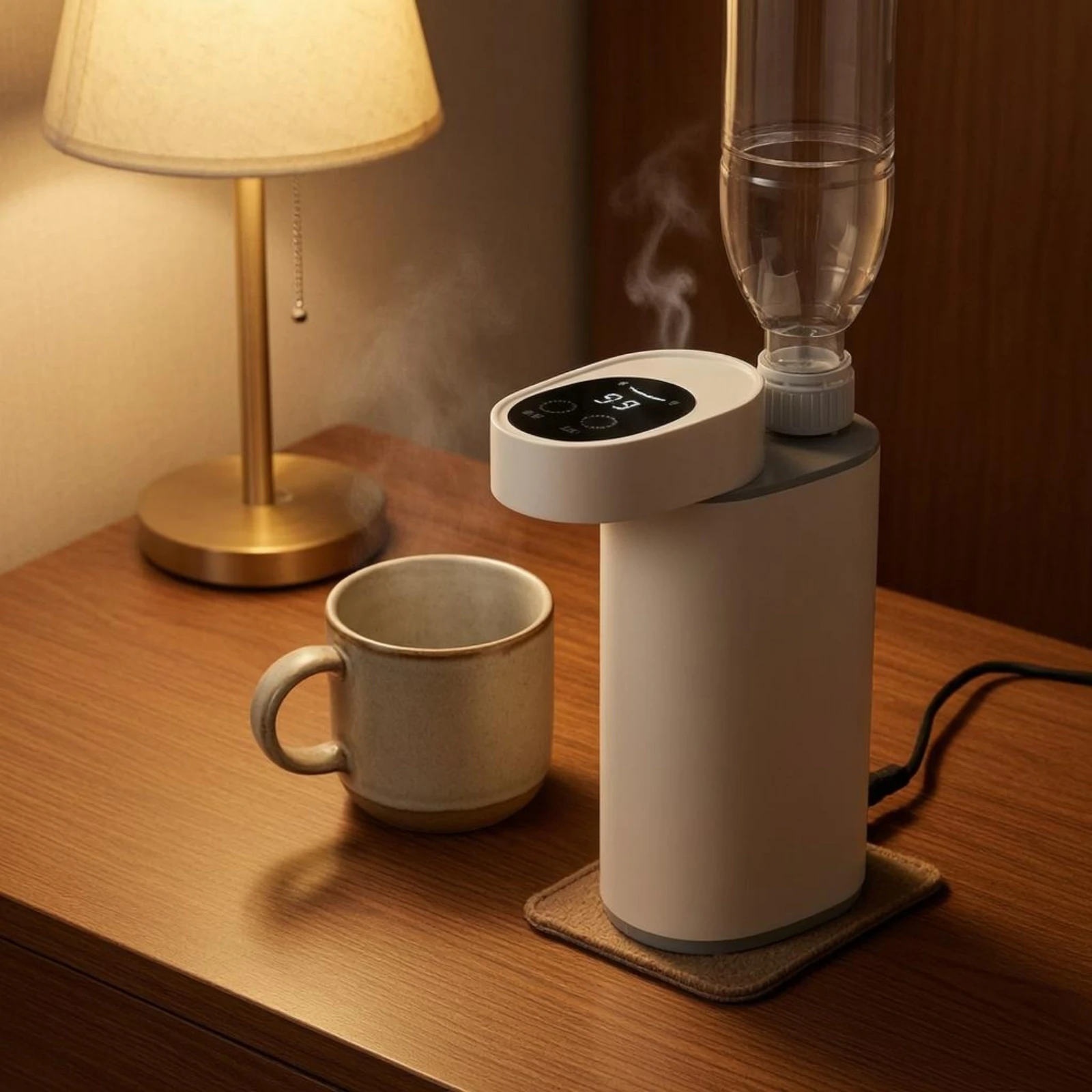 Instant Hot Electric Water Dispenser Bucket Water Compatible Touch Control Heating Machine for Kitchen or Desk view 5