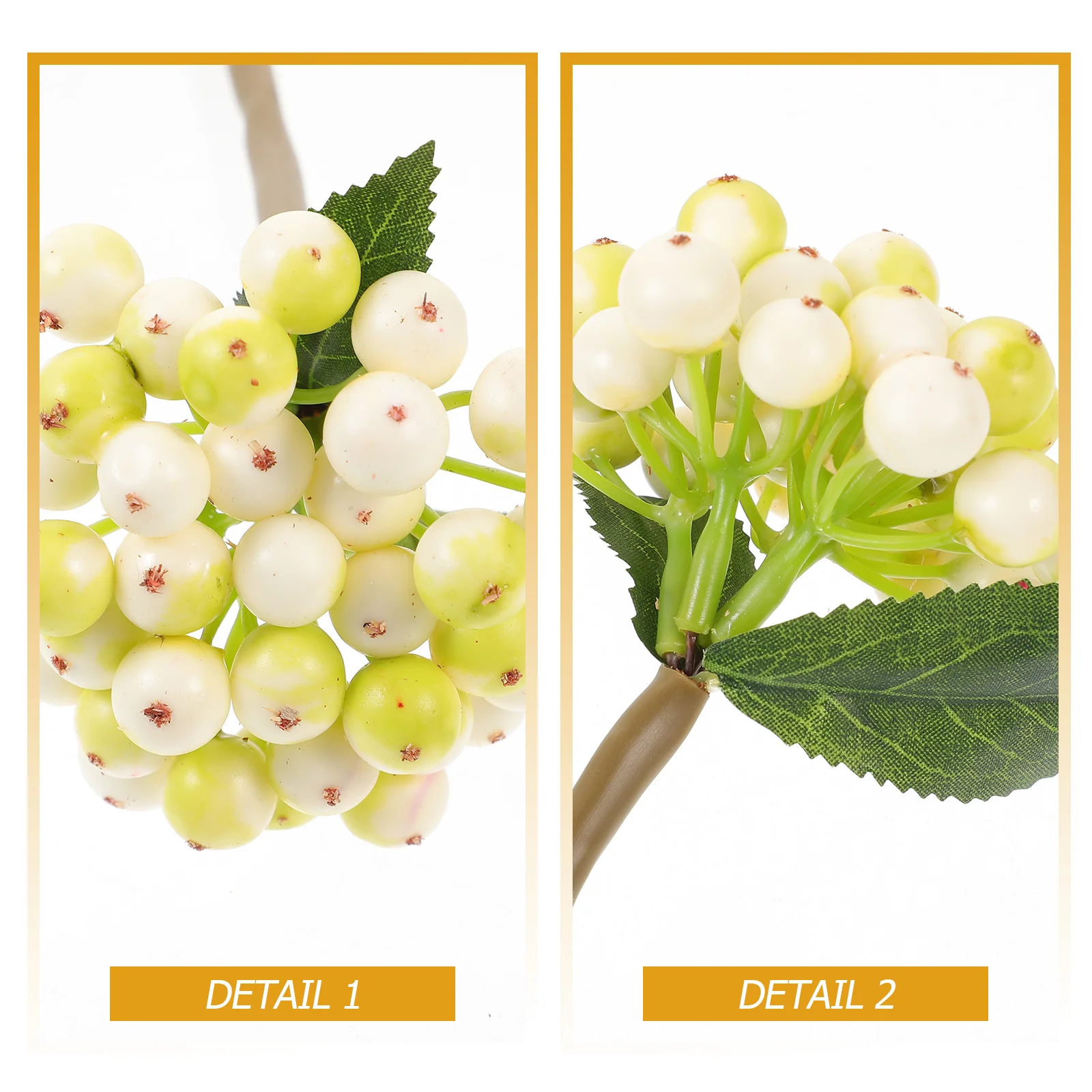 

5Pcs Artificial Berry Stems Highly Simulation Lifelike Fake Berry Branches for Christmas Tree Wreath Party Home Wedding