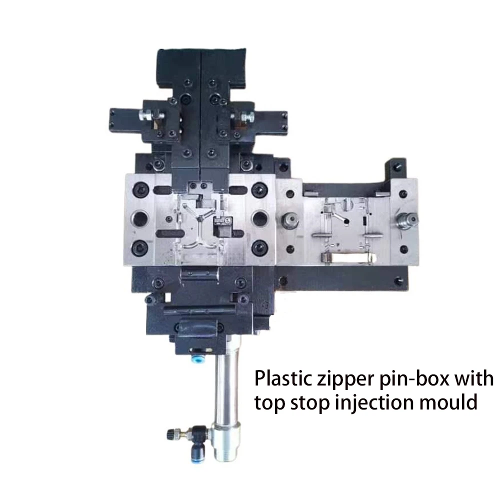 QLQ Mesin In-jection Ujung Terbuka Ritsleting Plastik Otomatis Untuk Kotak Pin Ritsleting Atas Berhenti Mesin Cetak In-jection Ritsleting Plastik