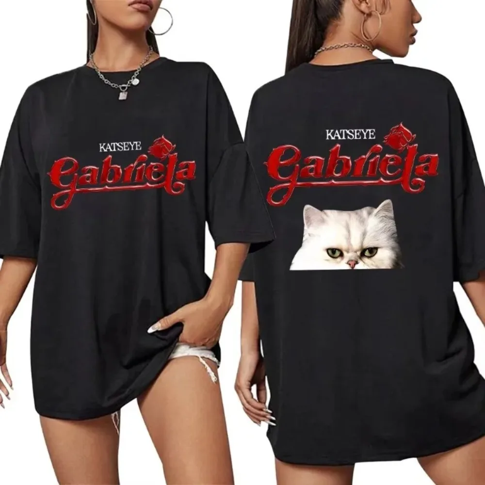 KATSEYE Gabriela Tour 2025 Grafik-T-Shirts Mode Hip-Hop Vintage Herren Damen T-Shirt Mode Harajuku Kawaii Y2K Kleidung – Detail 4