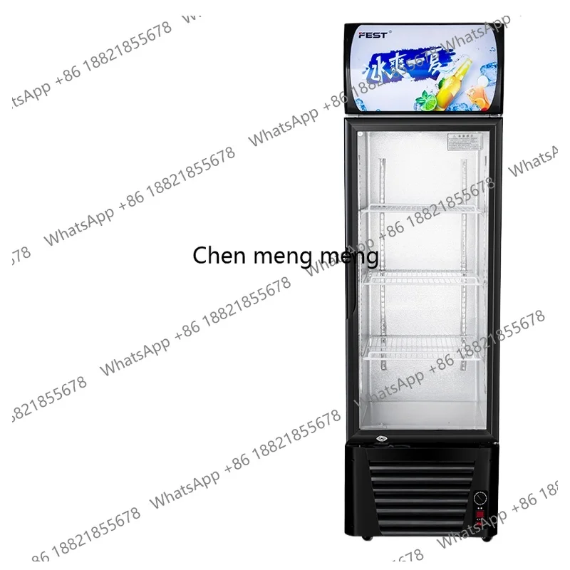 

Двухдверный холодильный шкаф-витрина Коммерческий холодильник для сохранения свежести Вертикальный однодверный морозильник для супермаркета Морозильная камера