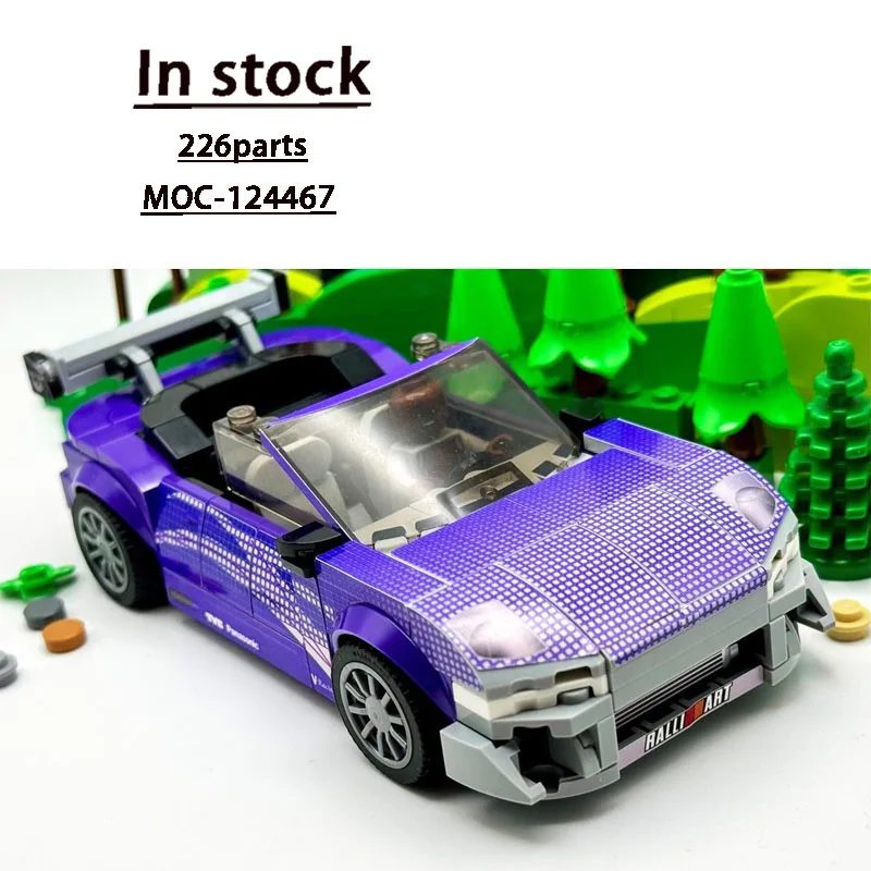 

MOC-124467 New Convertible Sports Car Racing Building Block Model, 226 Parts, Birthday Building Block Toy for Boys and Children
