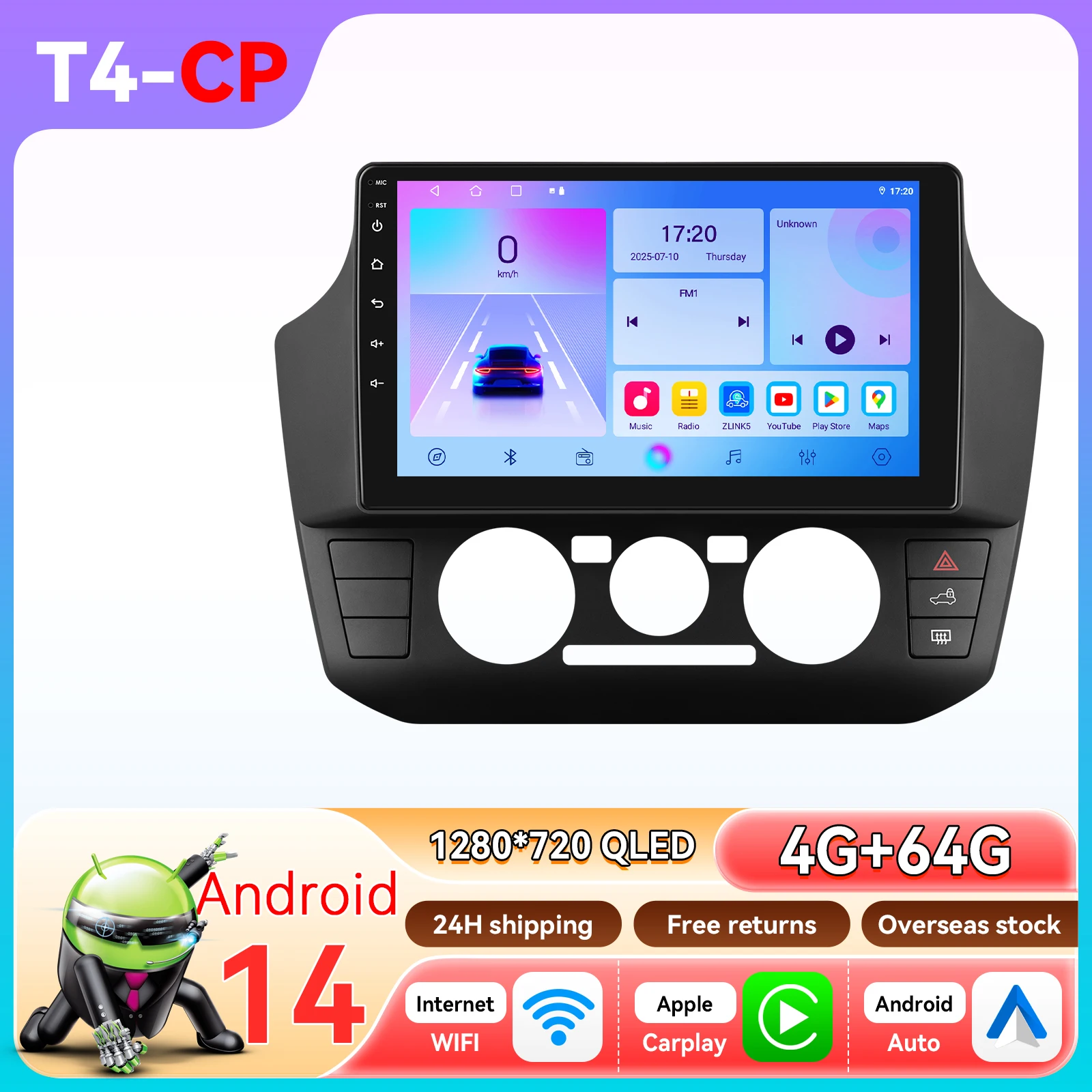 CarPlay Android Auto autoradio voor Volkswagen UP 2017 - 2023 handmatige airco GPS intelligente systemen stereo multimedia autoradio 6115