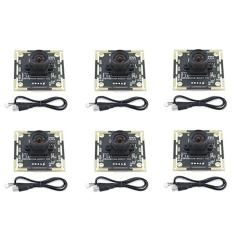 AAAN-6Pcs Camera Module 100 Degree OV9732 3 Meters Cable 1280X720 30Fps , For DIY Autodarts.Io , USB Drive Free