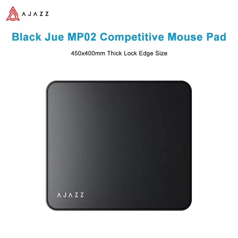 

AJAAZZ MP02 нейтральный нескользящий коврик для мыши, черный, толстая поверхность и тонкая поверхность, утолщенная компьютерная официальная конфигурация