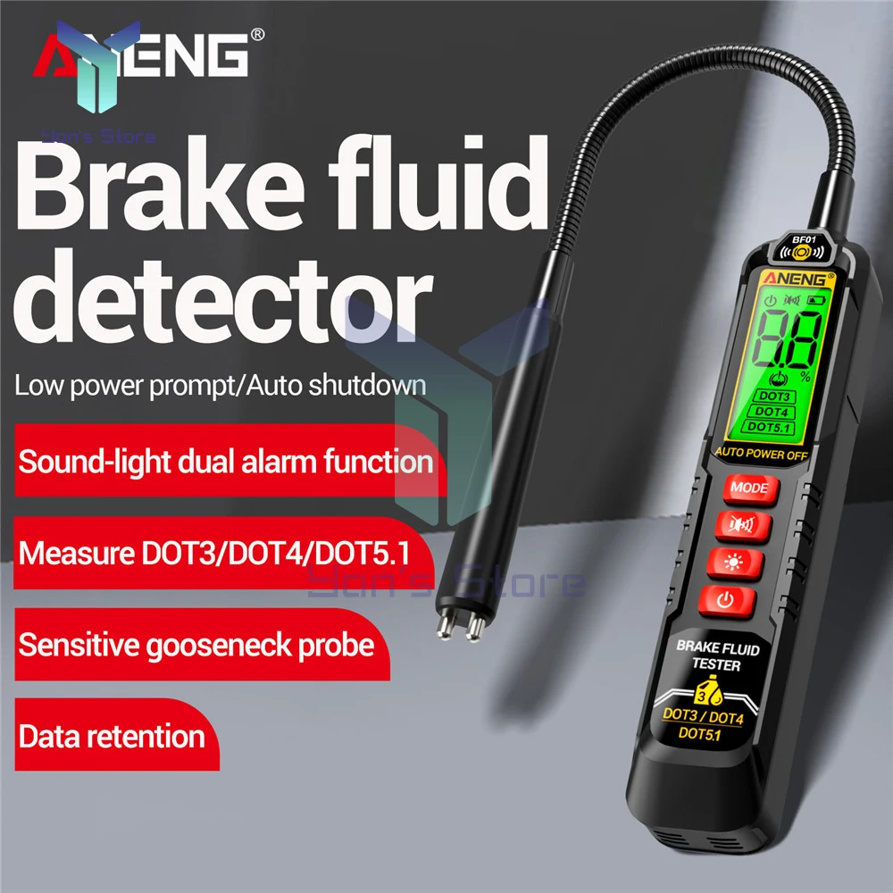 ANENG BF01 Universal Brake Fluid Tester Oil Quality Check Detector Brake Liquid Digital Vehicle Auto Car Brake Oil Tester Tools