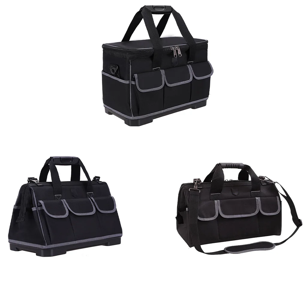 

Tool Bag Electrician Storage Toolkit Woodworking Thickened Toolbox Tote with Adjustable Shoulder Strap Type 14inch