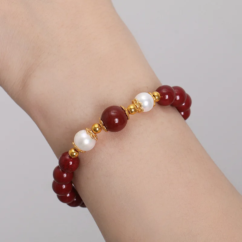 purple gold sand freshwater pearl bracelet life factory shaking fast delivery products in stock New