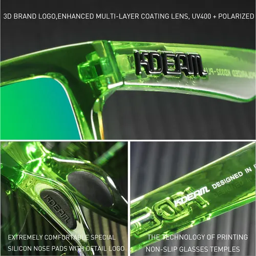 Imagen 2 del producto KDEAM, nuevos colores, gafas de sol grandes para hombre, gafas de sol polarizadas fotocromáticas con visión nocturna, gafas de sol de gran tamaño para viajar, gafas de sol de moda para mujer