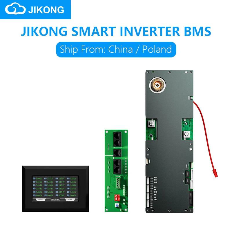 JKBMS-Onduleur Intelligent 8S 16S, Balance Active BMS, Courant Lifepo4/Eddie ion/LTO pour Onduleur Growatt Deye, Carte de Stockage d'Massage Domestique