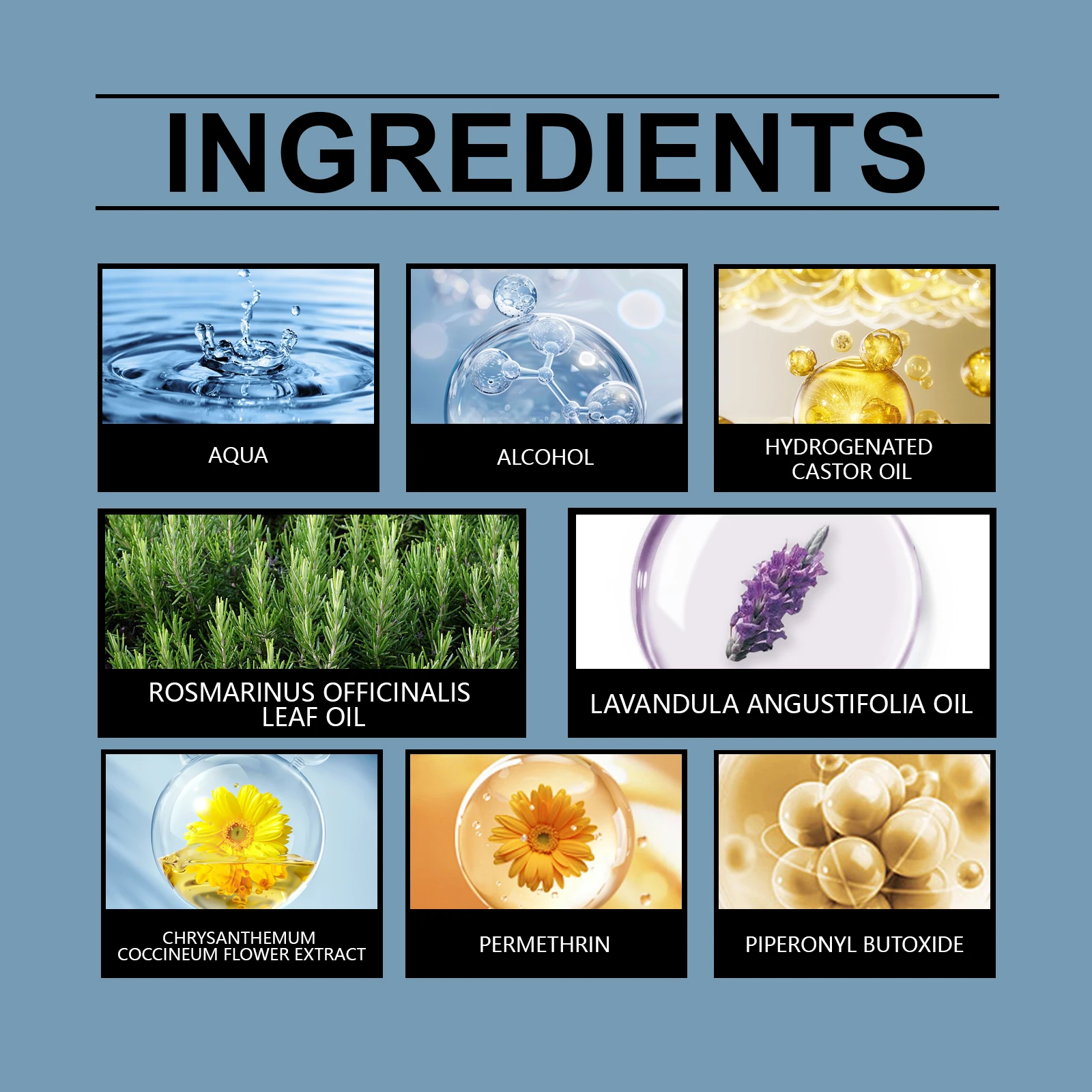 100 مللي رذاذ برغوث منزلي تركيبة إكليل الجبل الطبيعية مناسبة للأقمشة والأسطح الصلبة رذاذ تنظيف عديم الرائحة سريع الجفاف #2