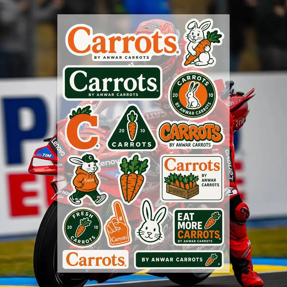 C-Carrots by Anwar C-Carrots Japanese Motorcycle Sticker Suitable for Motorcycle Body Reflective Car Sticker Helmet Decal
