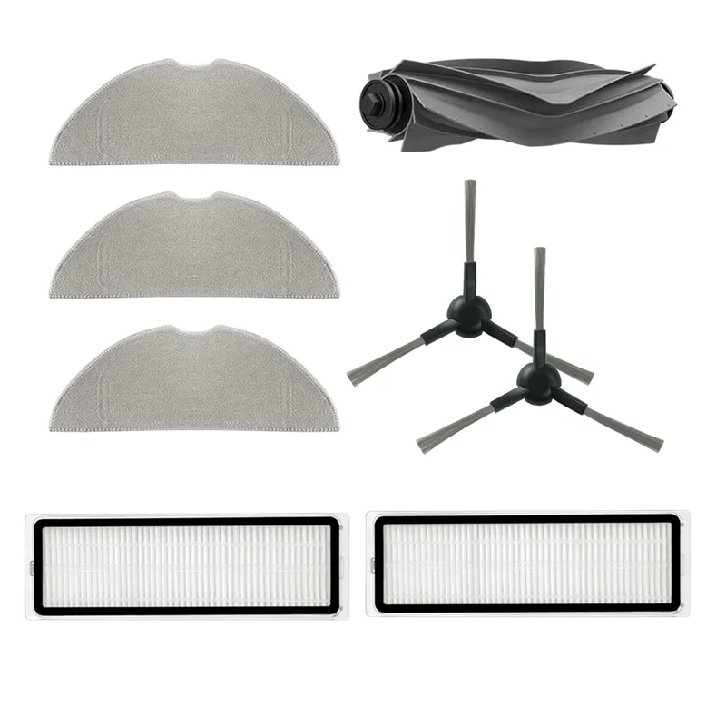 

B38B-For Mova S10 Plus/S10 Robot Vacuum Main Side Brush Mop Filter Cleaner Parts Replacement Enhanced Cleaning Efficiency