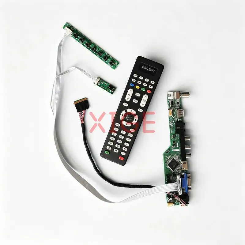 

For LTN101NT02 N101LGE N101L6 HT101WSB Controller Drive Board DIY Kit 40-Pin LVDS 1024x600 1024*600 HDMI+VGA+AV+USB Laptop Panel