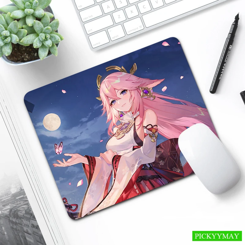 

Pretty Small Mouse Pad Non-Slip Mousepad High Quality 18x22cm Little Wuxia Girl Desk Mat Office Design XS Mouse Mat For Laptop