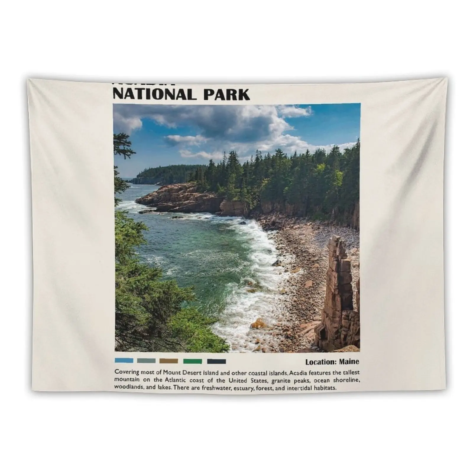 Acadia National Park Tapestry Decorative Wall Mural Tapete For The Wall Tapestry