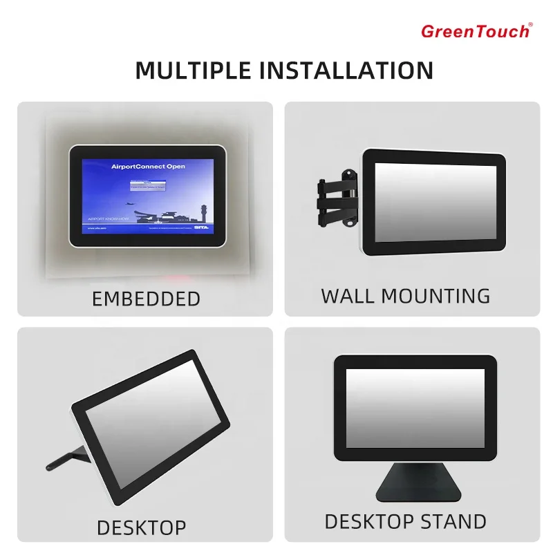 10.1 Inch LCD Closed Frame Touch Screen Monitor For Advertising Machine 1280 X 800