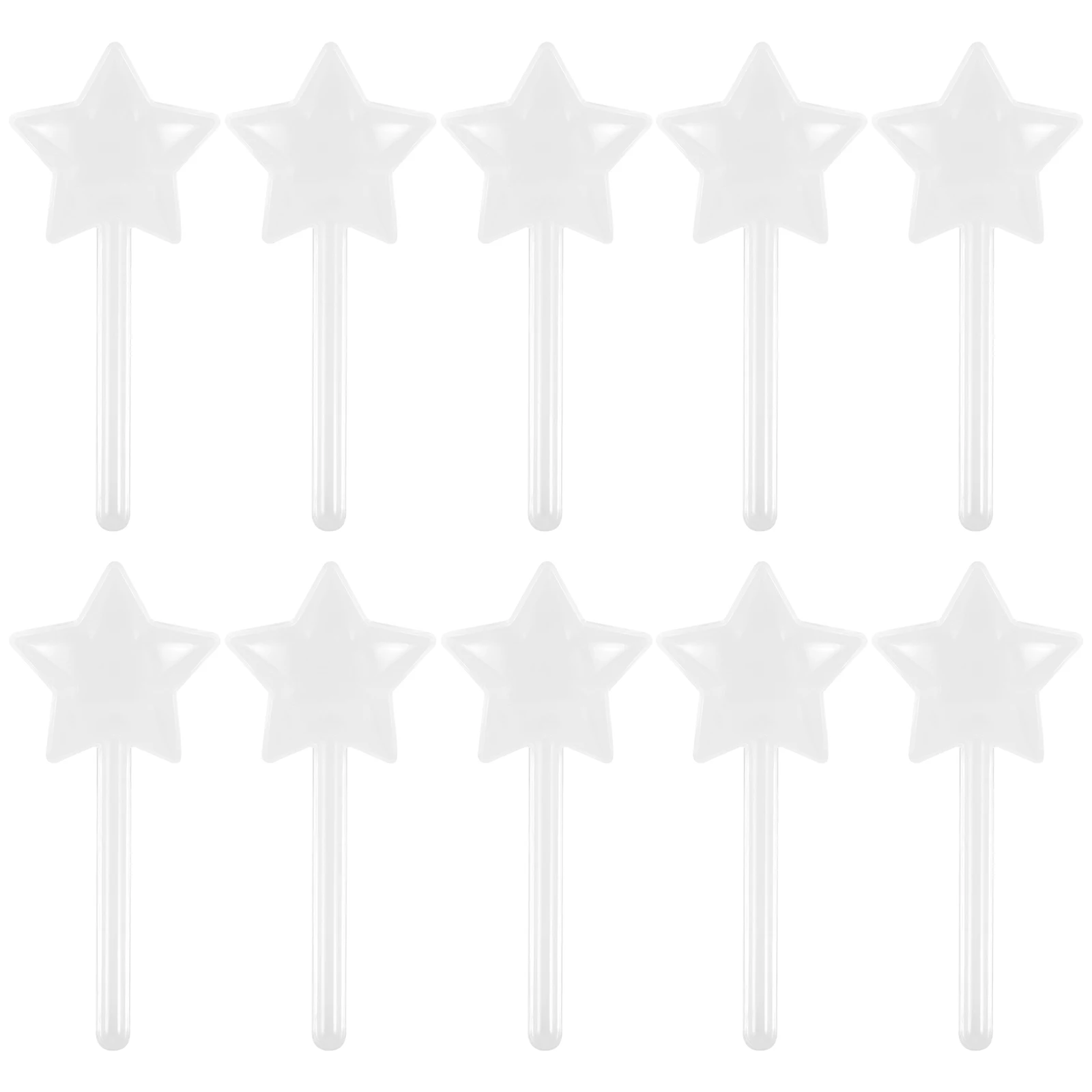 

10Pcs Candy Boxes Star Shape Fairy Wand Design Party Favor Boxes Clear Candy Holder Wedding Birthday Treat Storage