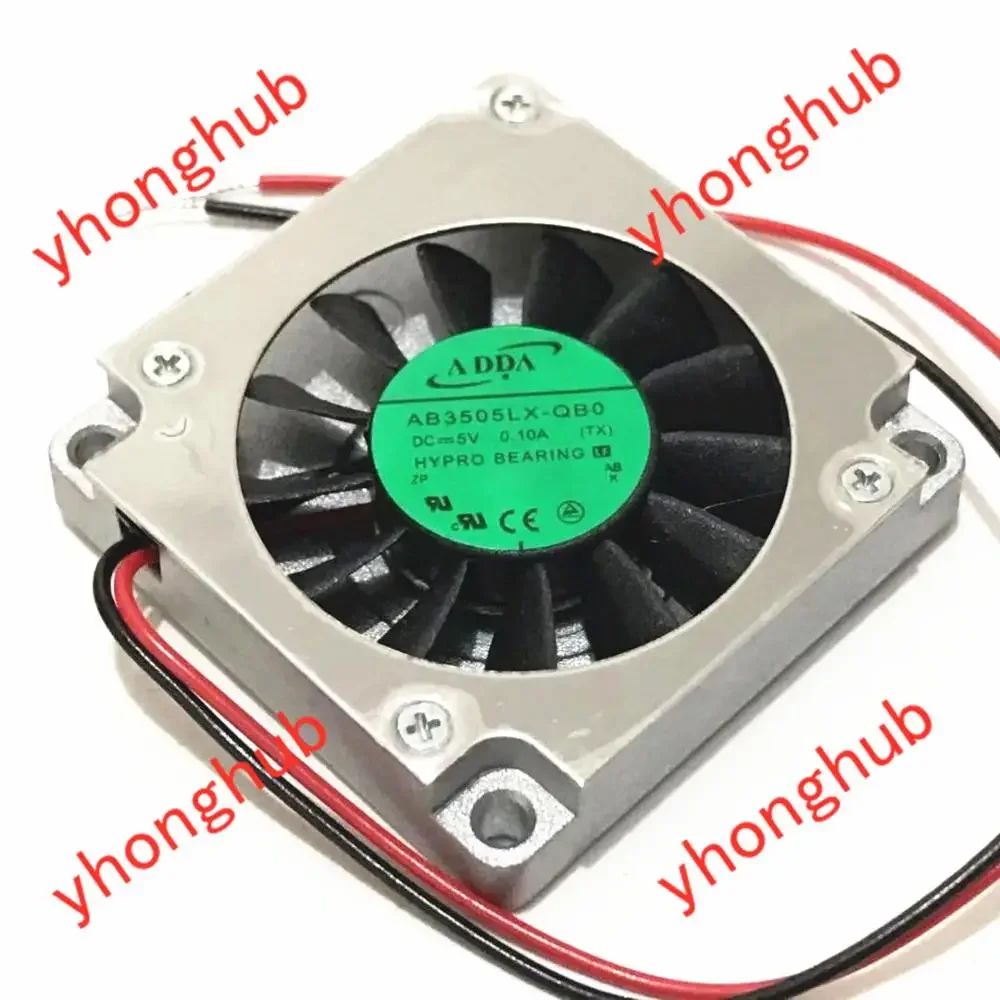 ADDA AB3505LX-QB0 DC 5V 0.10A 35X35X07mm 2-wire Server Cooling  Fan