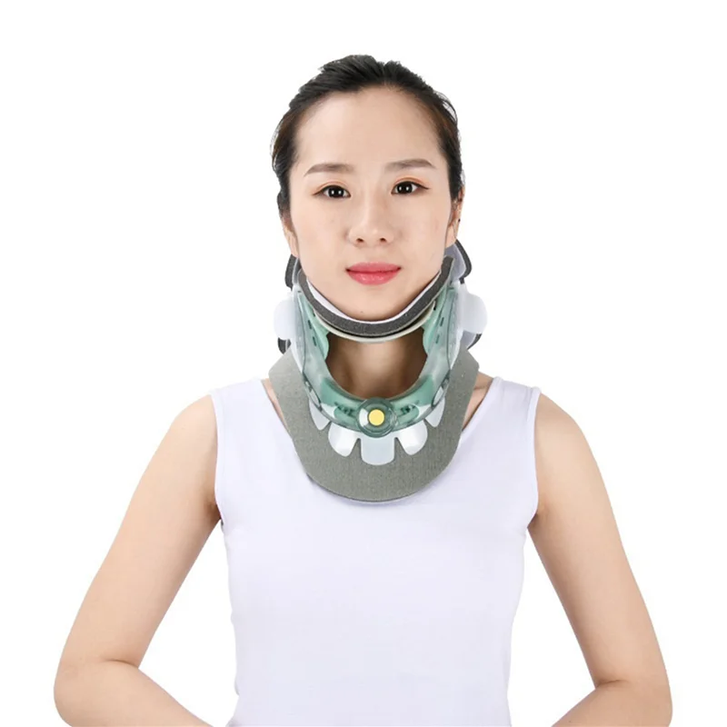 A97T 5X Cervical Traction Device Neck Corrector Cervical Collar Neck Stretch Protector Spine Fixation Support