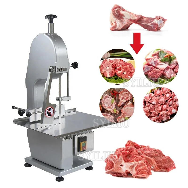 Portable Electric Fish Cow Steak Frozen Table Band Saw Bone Saw Machine For Beef Commercial Frozen Meat Cutter Machine