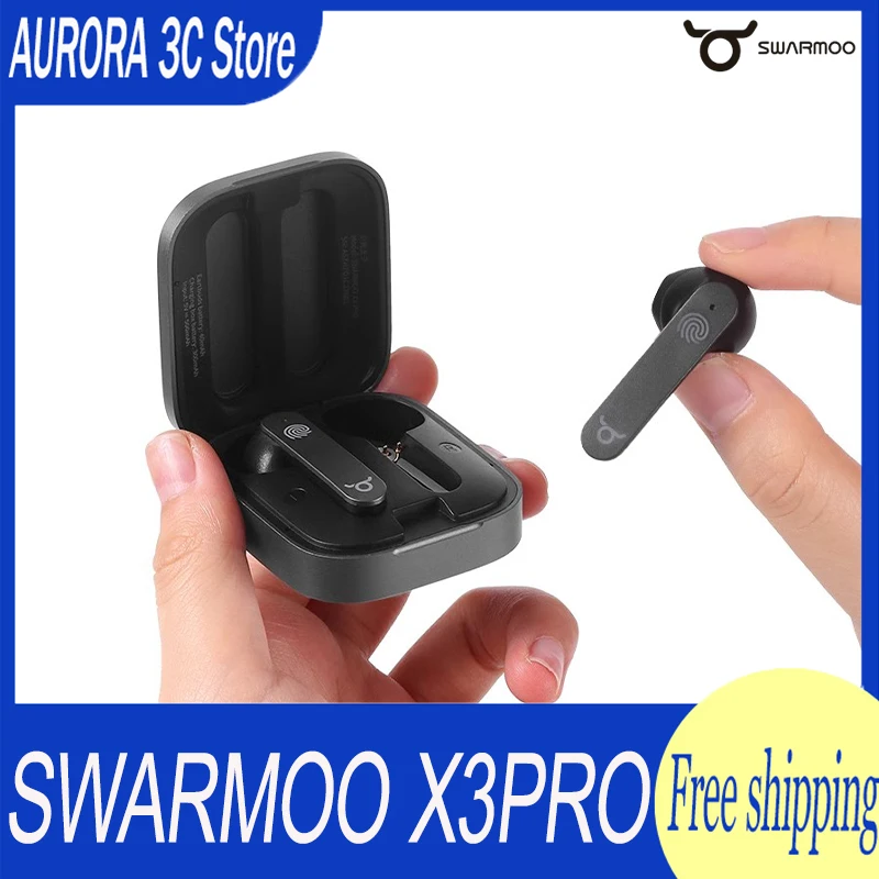 Swarmoo X3pro Earphones Half-Ear Bluetooth Lhdc Earphones Noise Reduction Ipx4 Headphones Outdoor Sport Gamer Customized Gifts