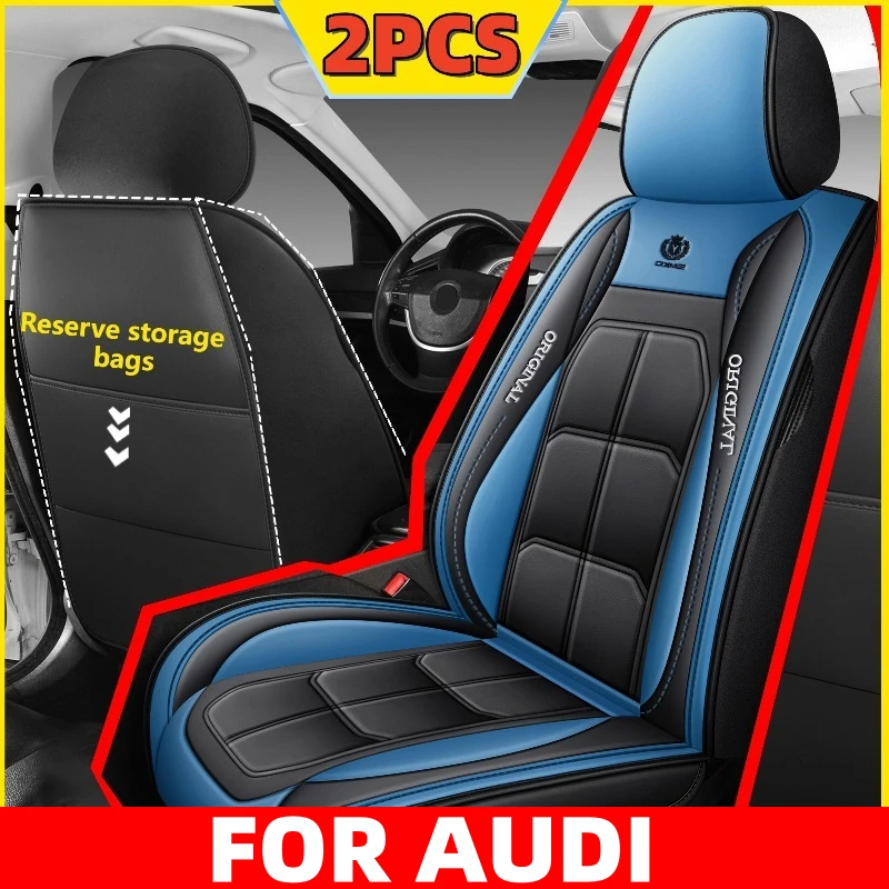 

Car seat cover waterproof wear-resistant artificial leather front two-seater full-wrapped muscle seat cover FOR AUDI Q3 A5 A6 A7
