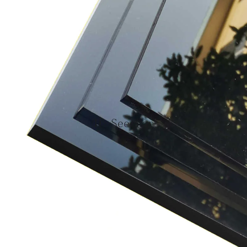 1PC Double Sided Glossy Black Acrylic Sheet Plexiglass Sheet Glass Acrylic Board Plastic Plate Decor Display Stand 2mm 3mm 4~6mm