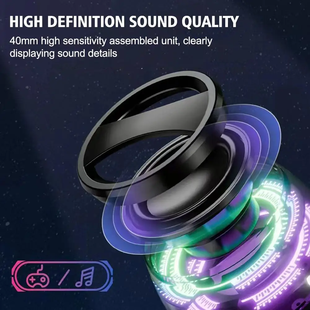 Portable Bluetooth Speaker HECATE G200 RGB Lighting Magnetic Speaker BT5.3 Mini Sound Box 7 Hours Playback Phone Holder