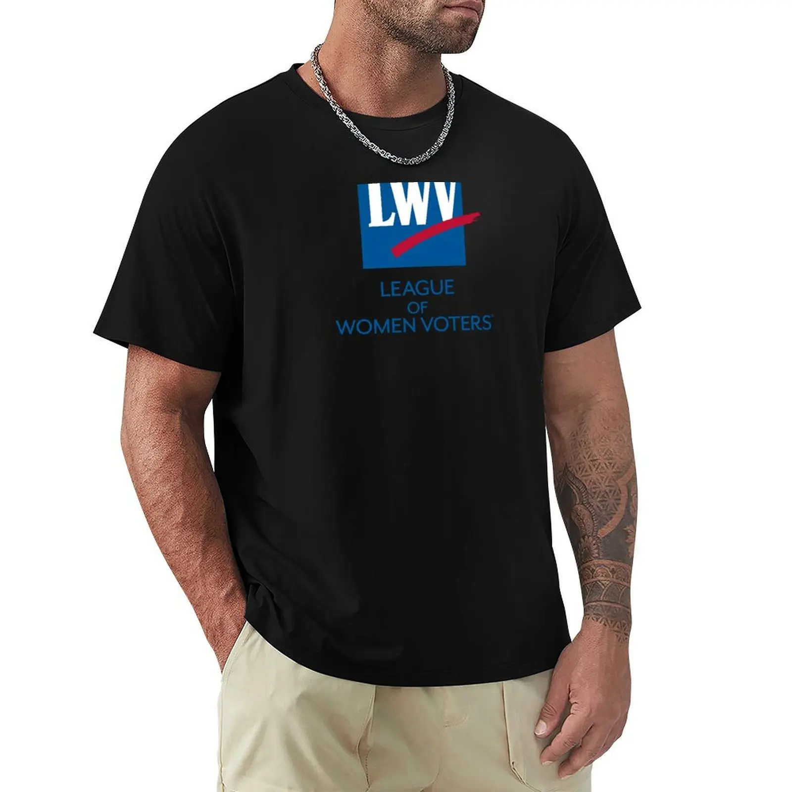 LWV Logo T-Shirt Comfortable Daily Wear Tee