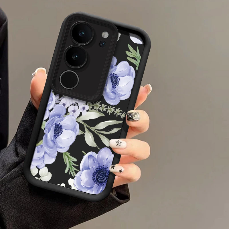 سيليكون زهرة جراب هاتف ل Vivo Y20S Y02A Y02T Y01 Y20I Y18E Y20 Y19S Y17S Y16 Y15S Y12 Y03T Y03 غطاء فاخر مقاوم للصدمات #5