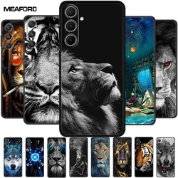 For Samsung Galaxy A55 5G Case Wolf Lion Soft Silicone TPU Shockproof Back Cover For Samsung GalaxyA55 5G Phone Case Etui A 55