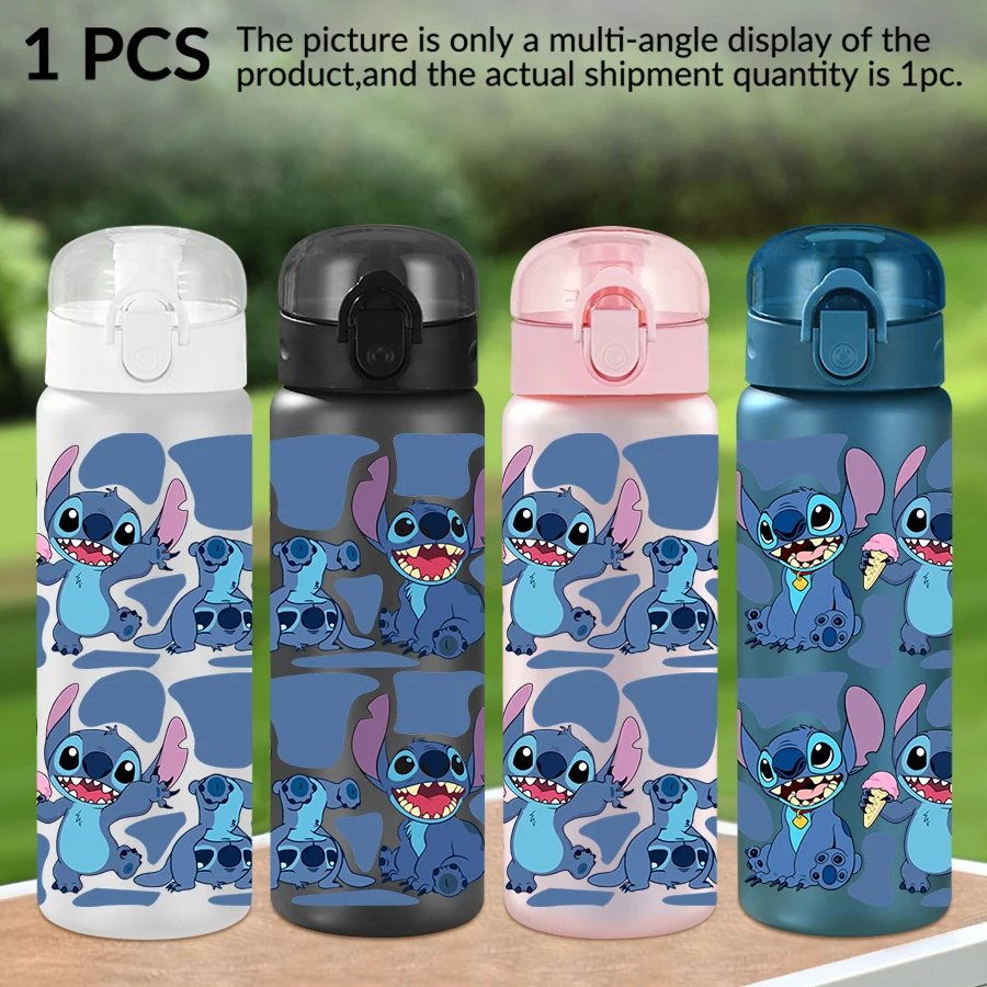 

1Pc Disney Stitch Alien pattern 26oz plastic water bottle outdoor sports water cup birthday/homecoming gift