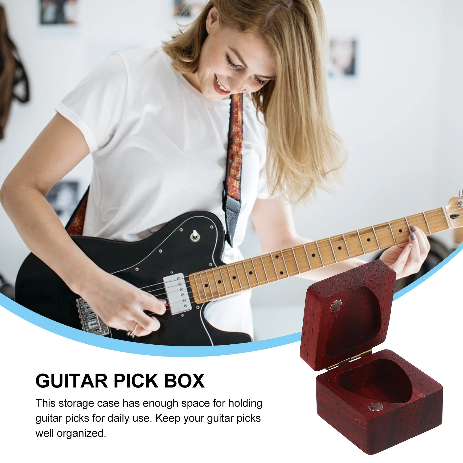 

Pick Storage Box Gitarre Plektrum Guitar Picks Aufbewahrungsbox Gitarren Pear Geschenkschachteln Case