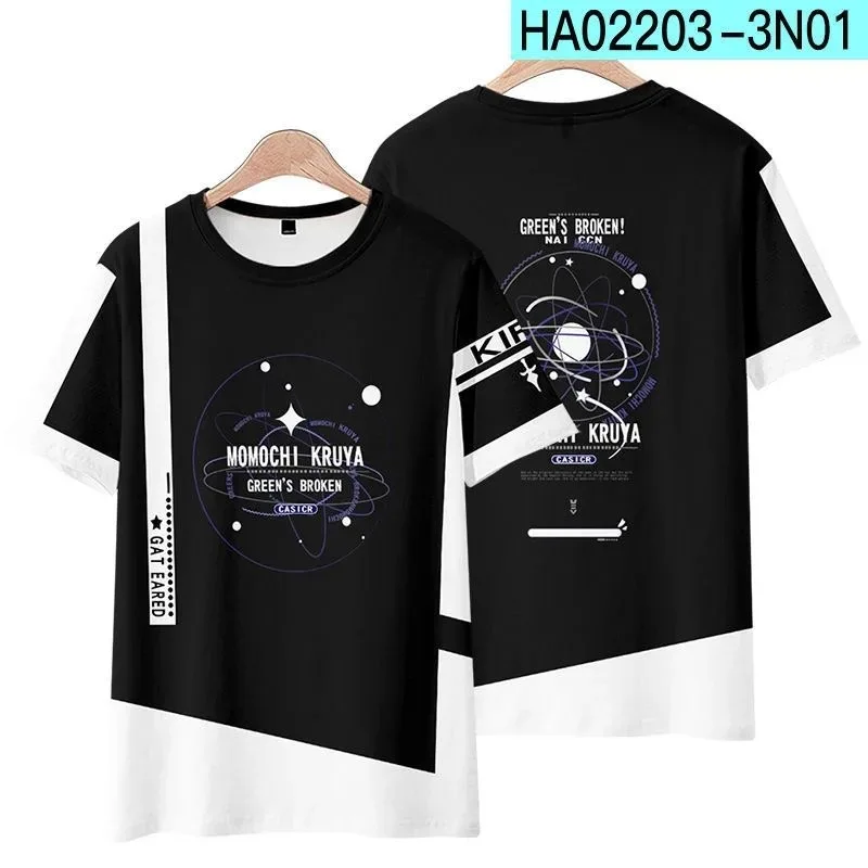 Соединение принцессы! Футболка-кимоно с круглым вырезом и коротким рукавом, с 3D-принтом