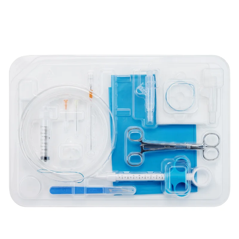 Gastrostomy Tube Kit Complete Percutaneous Instrument Set Sterile Safe Device for Clinical Gastrointestinal Ostomy Surgery