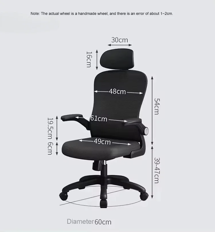 2024 High Back Mesh Staff Chair Adjustable Ergonomic Swivel Computer Desk Task Office Chair WIth Swing Function